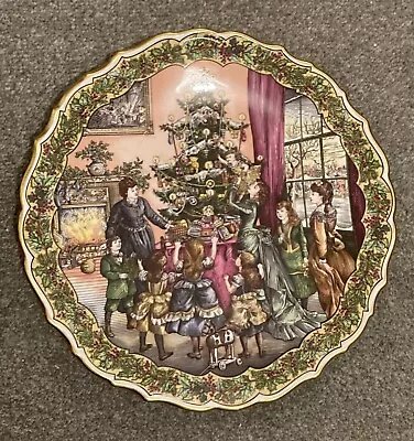 Buy Vintage Spode Victorian Christmas Series 9  Plate No. 6  Decorating The Tree  • 24£
