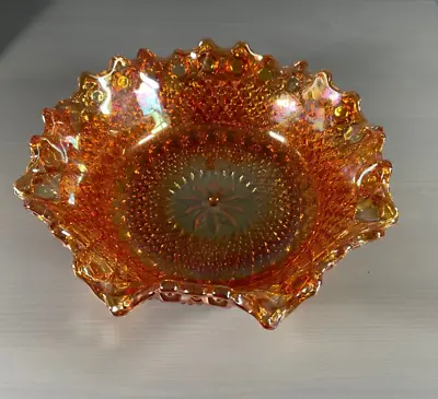 Buy Vintage Carnival Glass Bowl Epergne Bowl Sowerby  Chunky  Pattern 1950s • 25£
