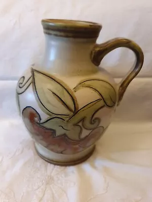Buy Denby Troubadour Magnolia Pitcher / Jug / Vase Large 20cm (approx 8 Inches) - 2 • 29£