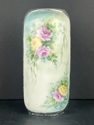 Buy Kaiser Of Germany Floral Vase Hand Painted & Silver Signed Barbara Bittelkow 94’ • 24.11£