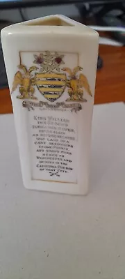 Buy ARCADIAN Crested China Memorial William II Rufus Salisbury Crest 11cm Winchester • 17.50£