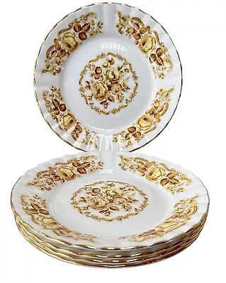 Buy Royal Stafford Bone China Set Of 5 Gold Rim Tea / Deserts / Side Plates • 9.99£