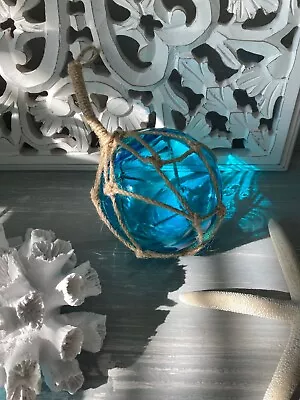 Buy Turquoise Glass Buoys Floats 5cm-20cm Nautical Coastal Home Decor Ornament Gift • 7.99£