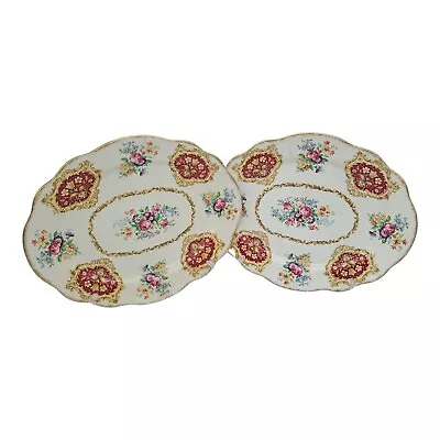 Buy James Kent Old Foley Meat And Vegetable Serving Platters Good Condition C .1955  • 29£