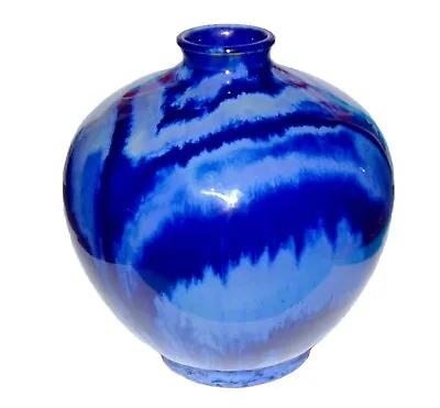 Buy Cobridge (from Moorcroft) Stoneware Pottery Blue  Vase  (7361)  • 125£