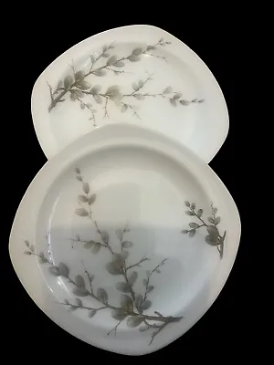 Buy Midwinter. Pussy Willow. X 2 Large Plates. Ceramic. • 15£