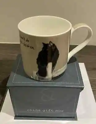 Buy Little Dog Laughed Naughty Black Cat Don't Do Small Children China Mug NEW Boxed • 8.99£