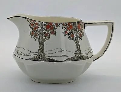Buy Classic Art Deco Crown Ducal ORANGE TREE Cream Jug With Hand Finished Decoration • 50£