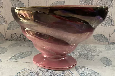 Buy Vintage Maling Lustre Ware Mantel Vase Grey Fading To Pink Made In 1930s • 15.51£