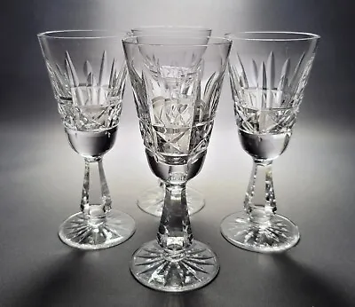Buy 4x WATERFORD IRISH CRYSTAL KYLEMORE PATTERN 5 1/2  SHERRY SMALL WINE GLASSES  • 39.80£