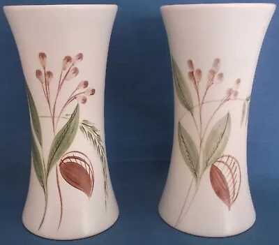 Buy Pair E Radford Art Deco Hand Painted Vases Dj  Pattern Made England • 29.99£