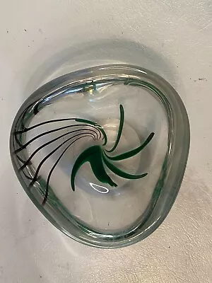 Buy Vicke Lindstrand Kosta SEAWEED Bowl Vase Signed 1960s Swedish Art Glass • 47.31£