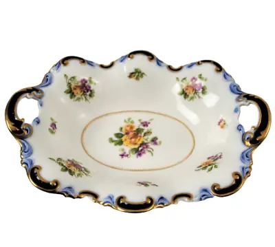 Buy George Jones Crescent China Handled Oval Serving Dish Pattern No 1697 Wavy Edge • 25£