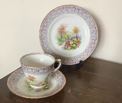 Buy Sutherland HM Bone China WOODLAND DELL - Cup, Saucer And Plate Trio Set • 12£