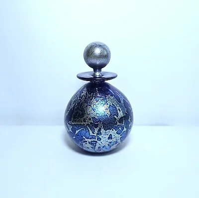 Buy A Touch Of Glass Isle Of Wight Blue Art Glass Perfume Bottle By Chris Lucas • 51.18£