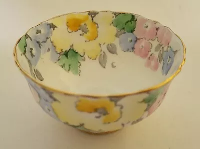 Buy CROWN STAFFORDSHIRE POTTERY HAND PAINTED 1930s SUGAR BOWL PASTEL FLORAL CHINTZ • 14.99£