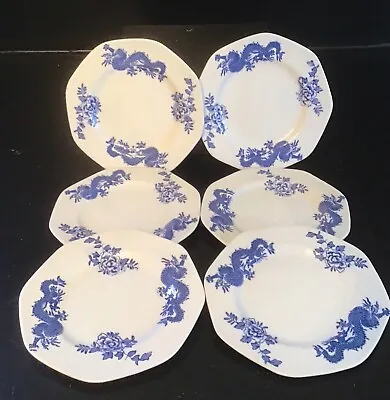 Buy Beautiful Rare Set Of 6 Solian Ware Soho Pottery Dragon 5.5” Side Plates • 5£