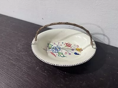 Buy Vintage Poole Pottery Bowl With Handle Hand Painted • 7.19£