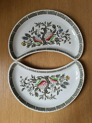 Buy Set Of Two Indian Tree Ridgway Vitrock Platters • 9.99£