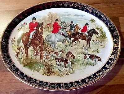 Buy Vintage Falcon Ware Hunt Scene 12' Oval Plate. Excellent Condition • 9£