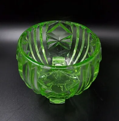 Buy Vintage Depression Glass Bagley Green 'Duchess' Rose Bowl Pattern #3103  England • 13.73£