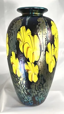 Buy Okra Glass One Off 2001 Open Day Barrel Vase • 150£