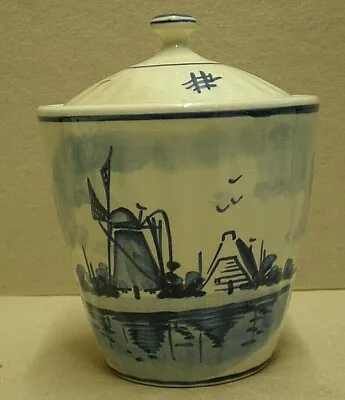 Buy Vintage Delft Preserve Pot With Cover (DB2) • 22£