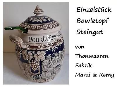 Buy Old Bowle-Topf 6 Ltr. With Lid & Ladle, Marzi And Remy , Very Good Condition • 95.15£