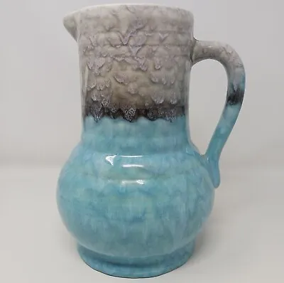 Buy Vintage Beswick Large Blue Grey Trentham Art Drip Ware Jug Vase No. 356 Ceramic • 40£