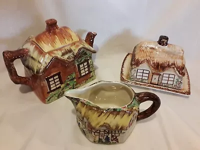 Buy Vintage Cottage Ware - Teapot, Butter Dish, Lingard Webster Shakespeare Milk Jug • 22£