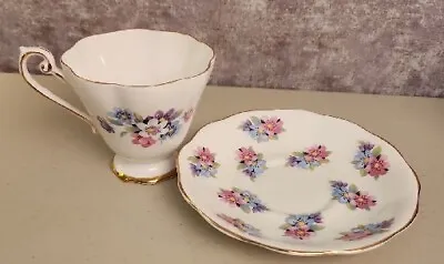 Buy Royal Standard Fine Bone China Made In England White W/Pink Purple Blue Flowers • 9.60£