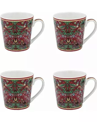 Buy Fine China Mugs In Gift Box Set Of 4 Coffee Tea Mugs Christmas Gift • 19.99£