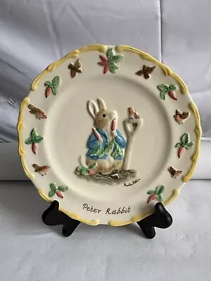 Buy Beatrix Potter Ceramic Plate A4236, Peter Rabbit Theme, Border Fine Arts • 7.99£
