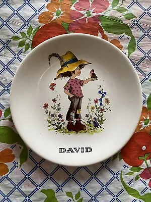 Buy VINTAGE 1970s Purbeck Ceramics Swanage Cute Kitsch Name Plate DAVID • 14.99£