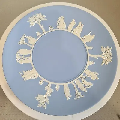 Buy Wedgwood Plate Jasperware Blue Scenes & Trees 24cm Excellent Condition  • 9.99£