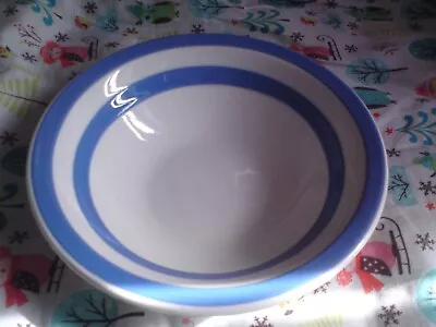 Buy Cornish Ironstone Blue & White Breakfast Bowl,ireland,16.5 Cms. • 10.99£
