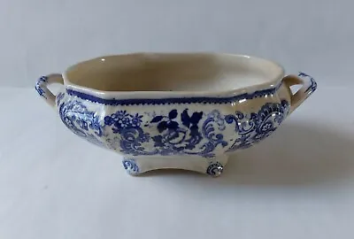 Buy Mintons Claremont Circa 1835 Blue Scrolls & Flowers Transfer Ware Serving Dish  • 19.99£