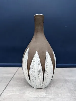 Buy Anna Lisa Thomson Vase Paprika Upsala Ekeby Swedish Pottery Mid Century Modern • 60£