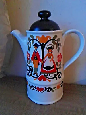 Buy Vintage Sadler Folk Love Rooster Scandi Coffee Pot / Teapot / Tea Pot • 24.95£
