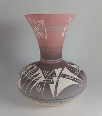 Buy Native American Navajo Etched Art Pottery Large Vase Signed R. Silas 9   • 36.05£
