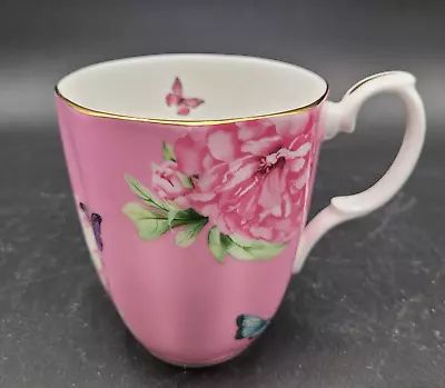 Buy Royal Albert Miranda Kerr Pink Butterfly Floral Friendship Mug Tea Coffee Cup • 28.28£