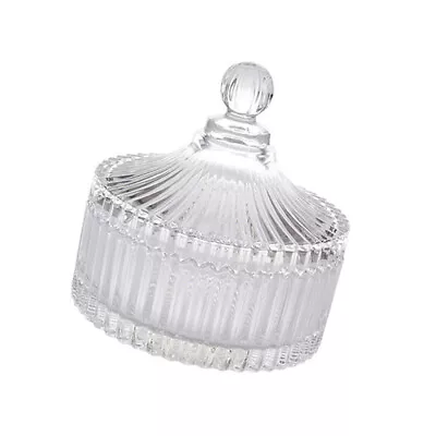 Buy Candy Jar Crystal Storage Jar Food Storage Canister Clear Glass Tea Jar • 25.78£