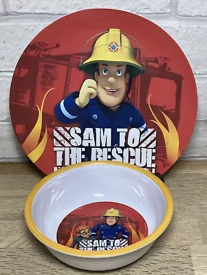 Buy Zak! Designs Fireman Sam Sam To The Rescue Plastic Bowl And Plate Set 2010 • 9.99£
