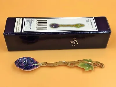 Buy Franz Porcelain For Royal Doulton Grape Tea Spoon In Original Box. FZ00145. • 28.50£