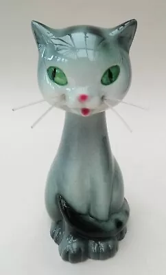 Buy Vintage Goebel West Germany Grey Tabby Cat With Nylon Whiskers Figurine KT 242 • 19.99£