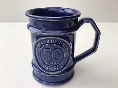 Buy Holkham Pottery Calor (Gas) Golden Jubilee 50 Years 1935-1985 Blue Mug • 11.99£