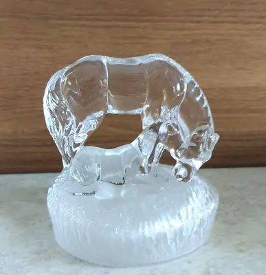 Buy Crystal Glass Horse Group Ornament Horse And Foal • 8.95£