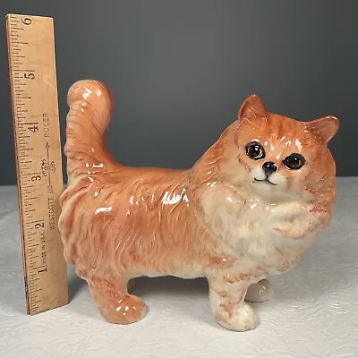 Buy Vintage Beswick Persian Cat Standing Large Ginger Gloss Porcelain England • 26.56£