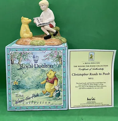 Buy Original Royal Doulton, Winnie The Pooh, Christopher Reads To Pooh, Wp32 Boxed  • 35£