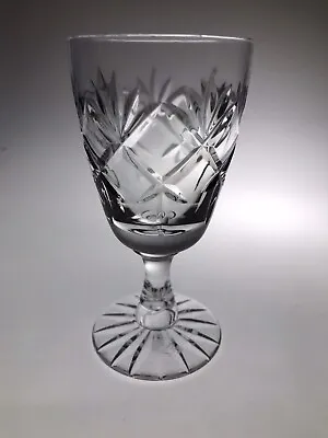 Buy Webb Corbett Crystal Sherry Wine Glass | Prince Charles Pattern | 107mm High • 9.99£